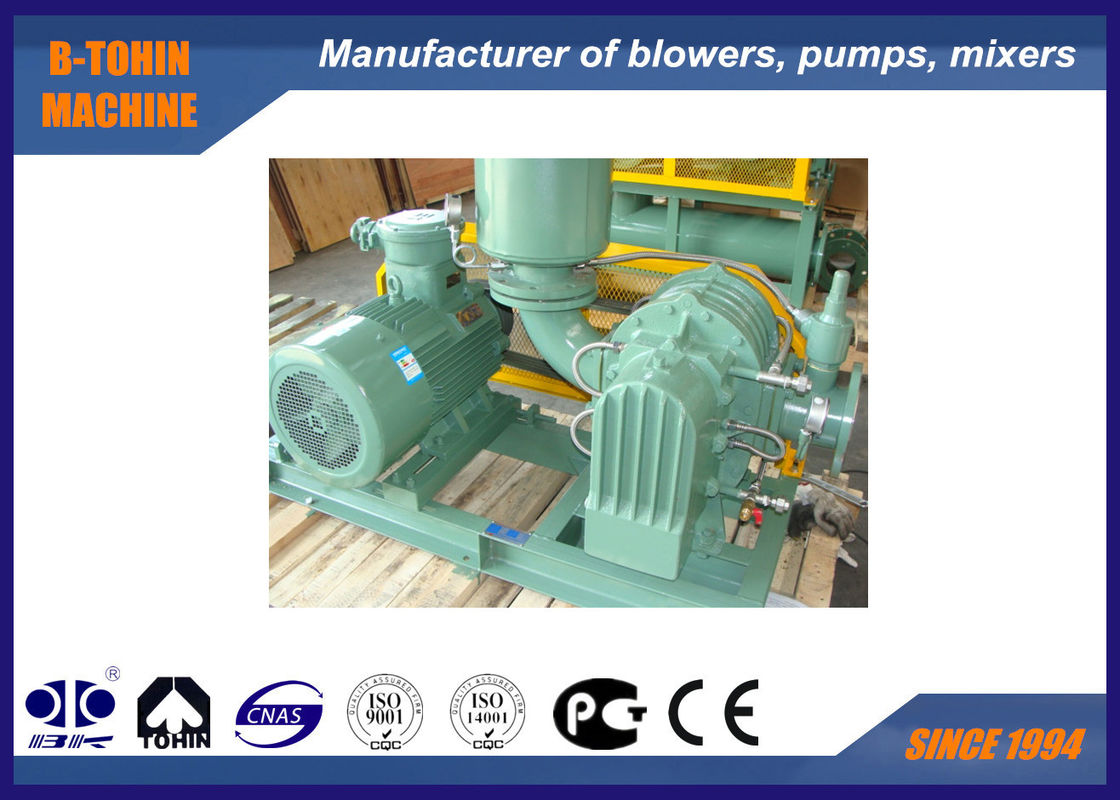 Roots Rotary Biogas Blower , special gas compressor DN125 capacity 840m3/h