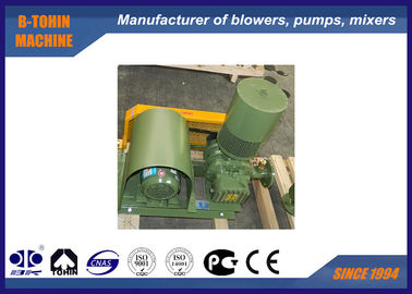 80KPA Roots Air Blower , DN65 air cooled compressor 120m3/h pneumatic blower
