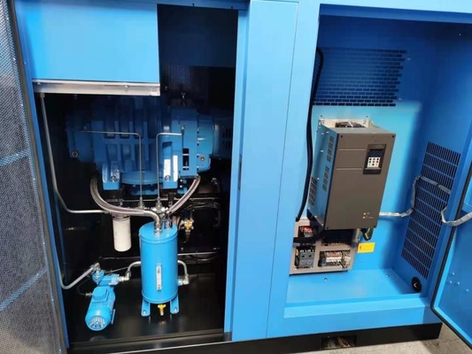 Blue Rotary Air DN150 3.0-6.8m³/min Air Flow Screw Blower Variable Frequency