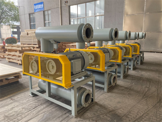 Positive Displacement Cast Iron Roots Type Air Blower For Ash Blowing In Power Plant