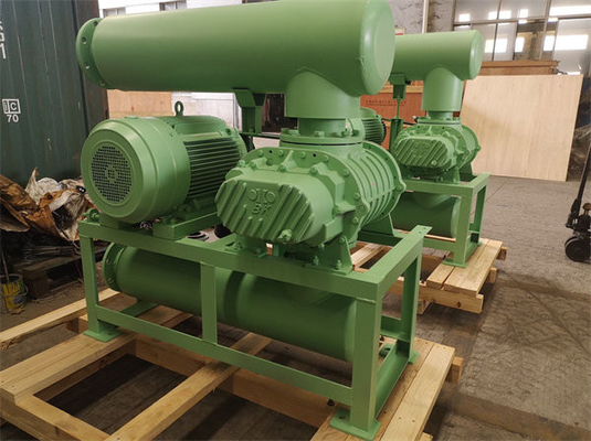 0.8 Bar 132kw 10" 850-1500 Rpm 71.52-116.5m3/Min Tri Lobe Roots Blower