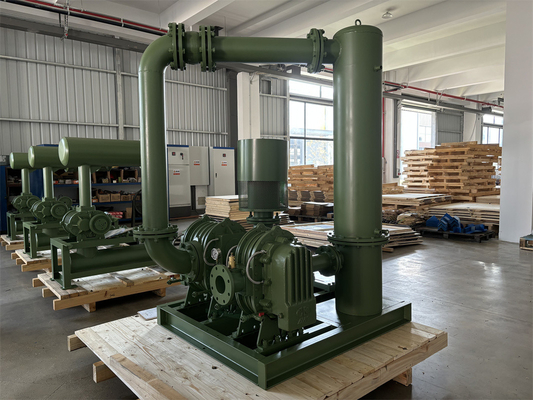 BKD Type Large Ones Aeration Dual Stage Roots Blower 850-140 Rpm for broad applications