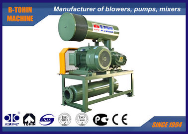Cast Iron Roots Lobe Blower , Roots Air Compressor With Pressure 10-80KPA