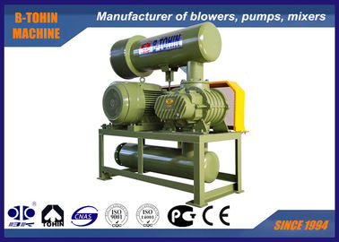 Cast Iron Roots Lobe Blower , Roots Air Compressor With Pressure 10-80KPA