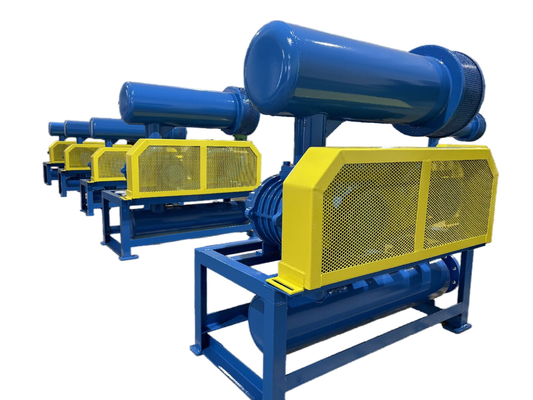 Iron Casting High Pressure Roots Blower Bk7011  Pneumatic Conveying Air Cooling