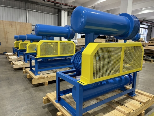 Lobe Roots Air Blower DN150 air cooling, vertical type roots blower