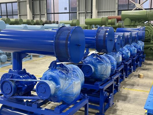 Water Cooling Three Lobe Roots Blower with 60-80KPA Pressure and 31.89-50.67m3/Min Air Capacity