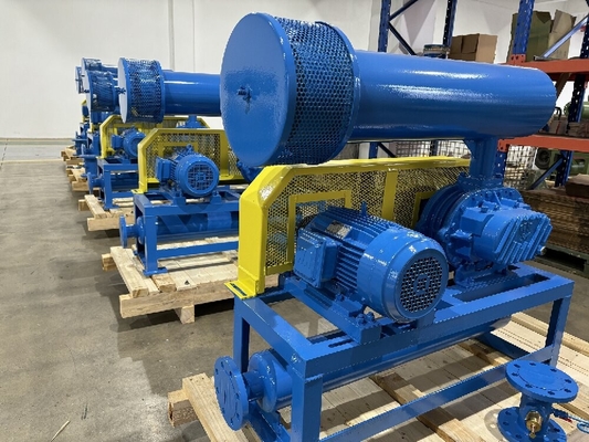 10KPA - 80KPA Three Lobe Roots Blower, used for water treatment and pneumatic conveying