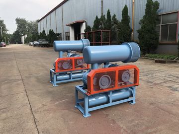 Three Lobe Rotary High Pressure Roots Blower , Roots Type Blower High Efficiency