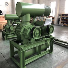 Green Axial Flow Three Lobe Roots Blower BK8024S 90KW For Water Treatment
