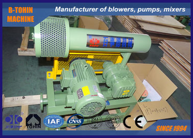 10KPA - 80KPA Pressure Three Lobe Roots Blower DN40 air cooling, vertical installation