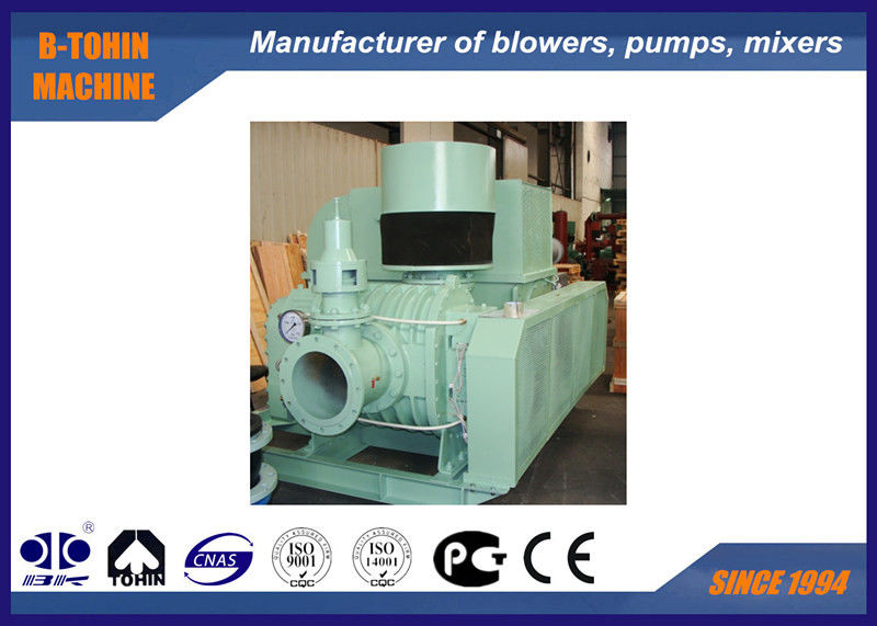 Compact Roots Rotary Lobe Blower , 8400m3/hour Backwashing Rotary Air Blower