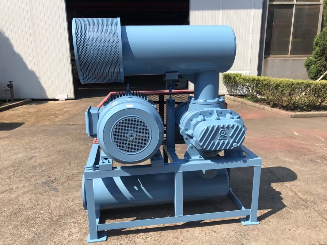 Air Cooling Three Lobe Roots Type Blower Cement 22-160kw Higher Capacity