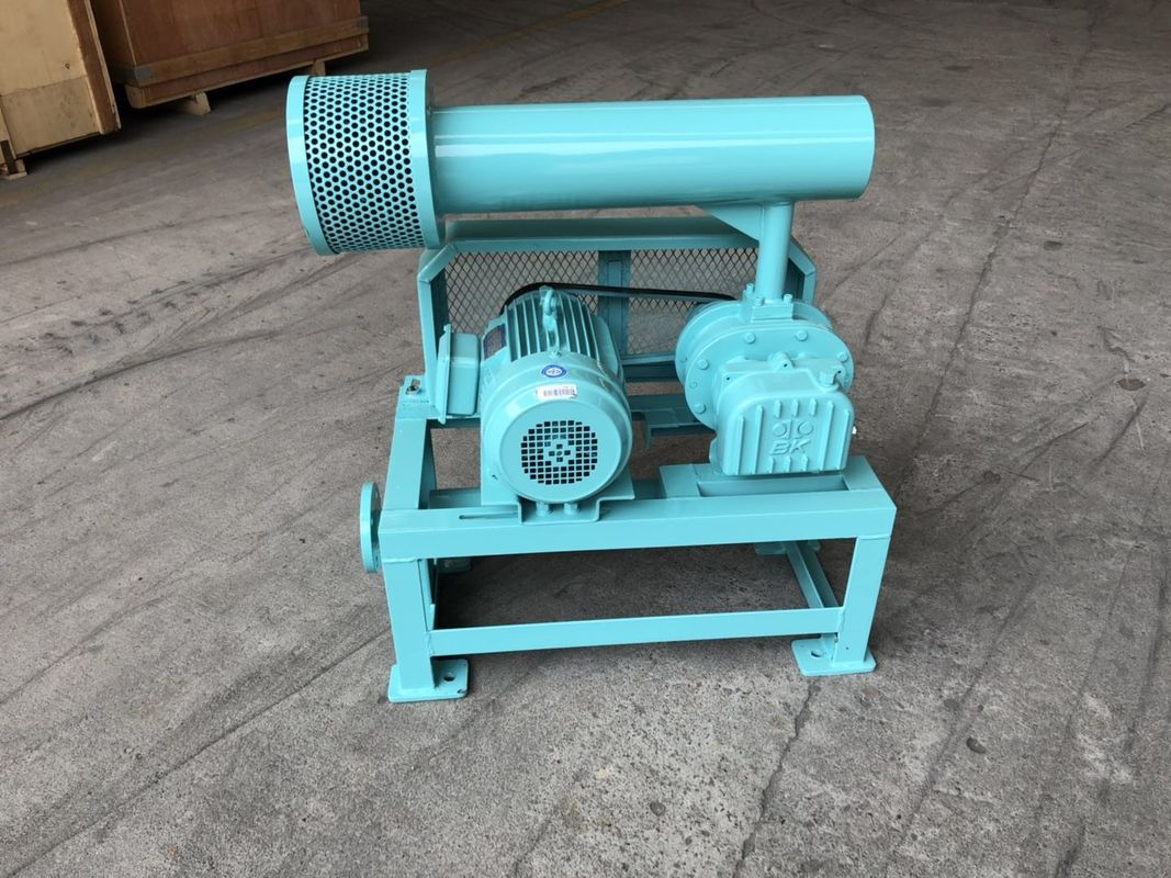 Reliable Performance Blue Color Roots Lobe Blower / Roots Rotary Blower For Various Uses