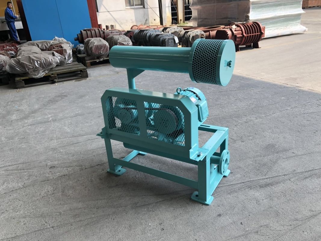 Reliable Performance Blue Color Roots Lobe Blower / Roots Rotary Blower For Various Uses