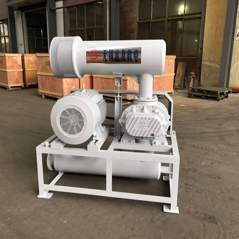 Small Energy Consumption High Pressure Roots Blower Pneumatic Conveying Air Cooling