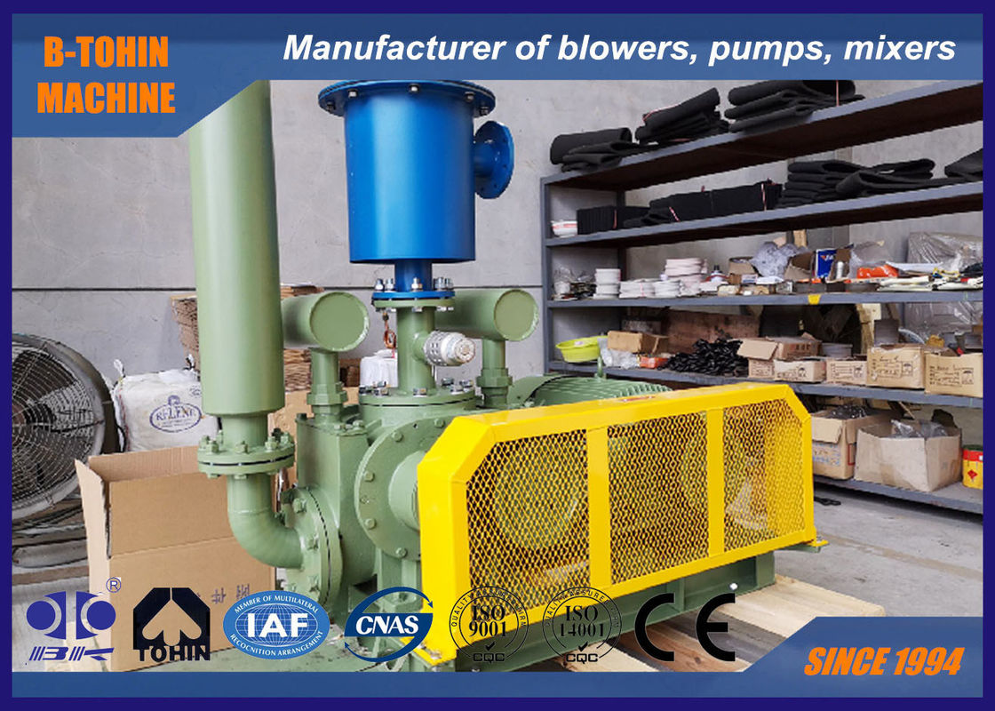 DN100 4“ 8.7m3/Min -60KPA 18.5KW Roots Blower Pump