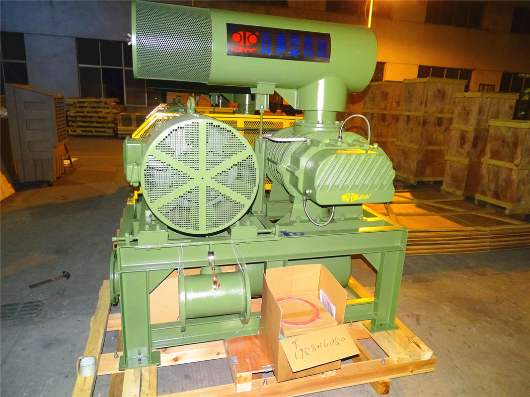 Cast Iron 80KPA 0.8 Bar Roots Rotary Lobe Blower Capacity 31.89-50.67m3/Min