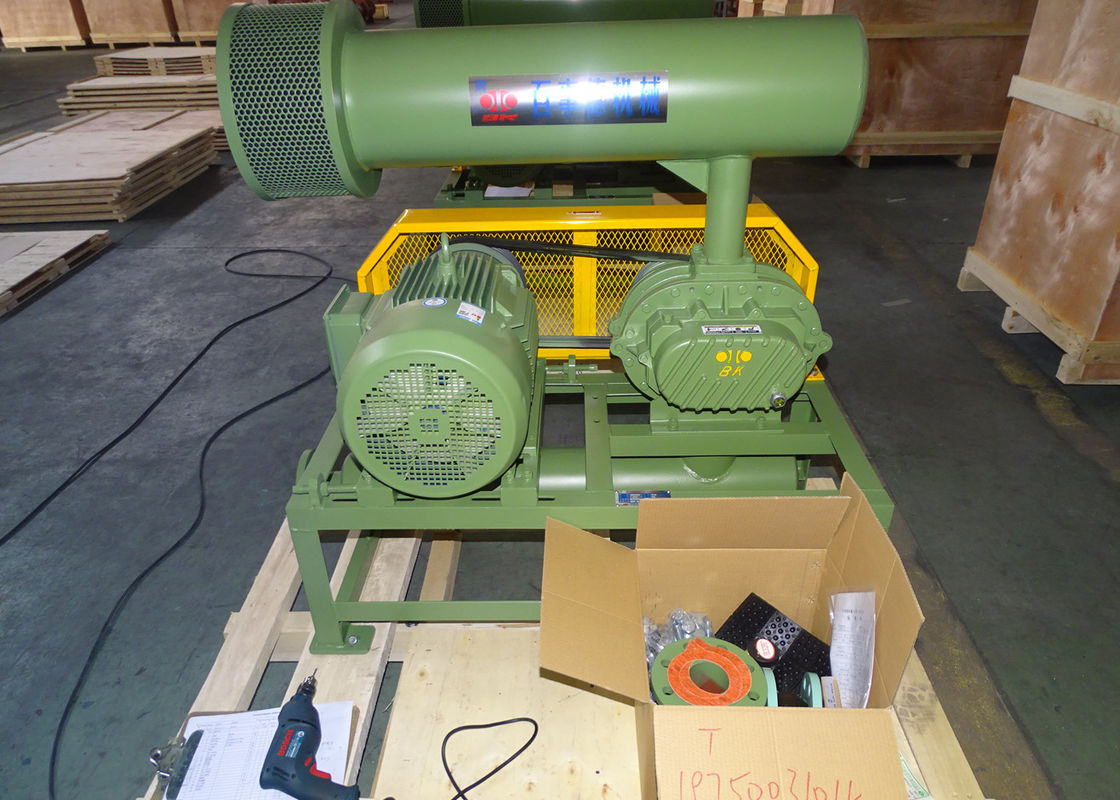 11kw 5.1m3/Min 60kpa Roots Rotary Lobe Blower 1750 Rpm Dn65 3" Small Capacity