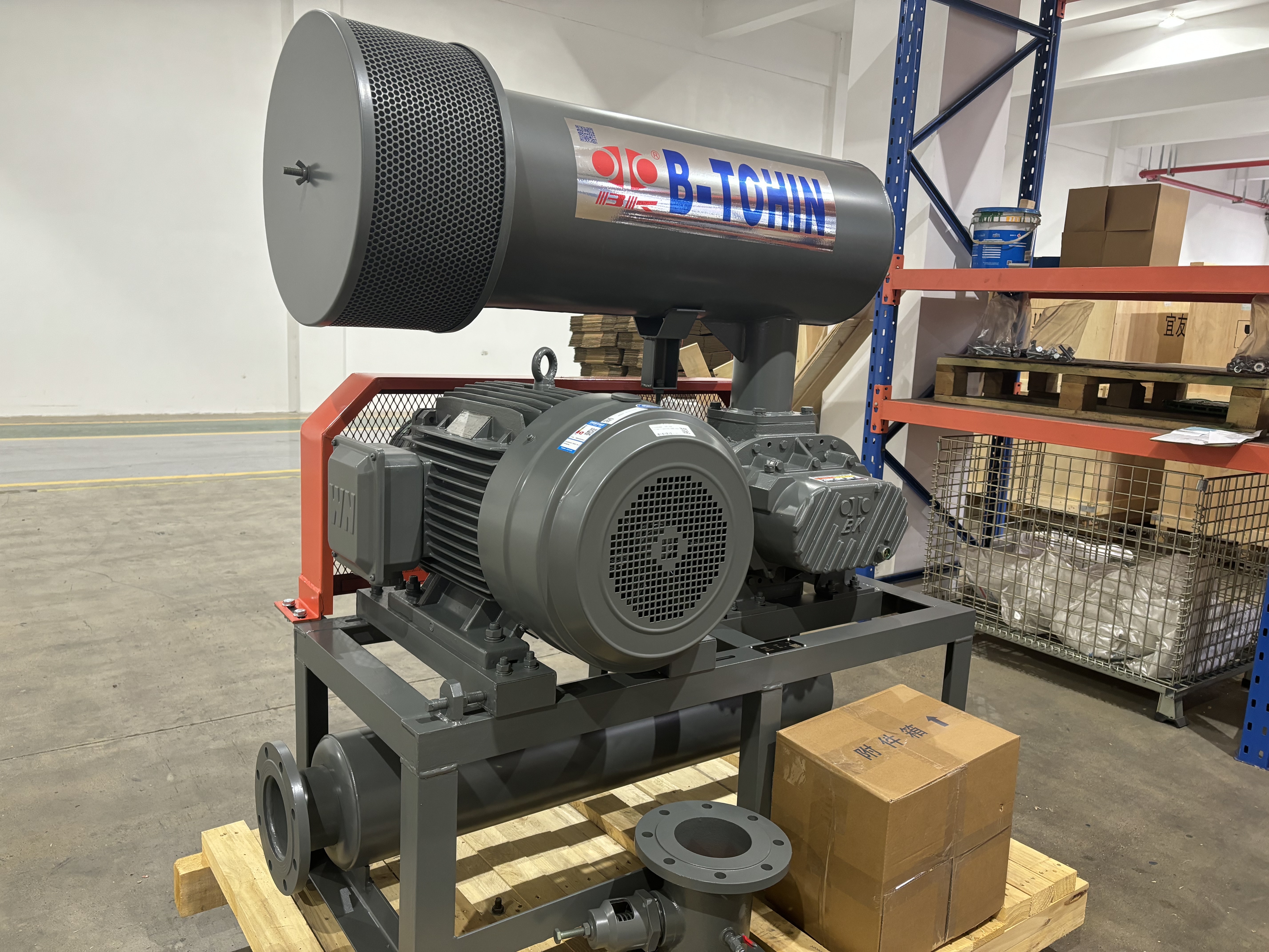 DN40 (1.5'') Three Lobes Roots Blower with 0.37-1.11 m³/min Air ...