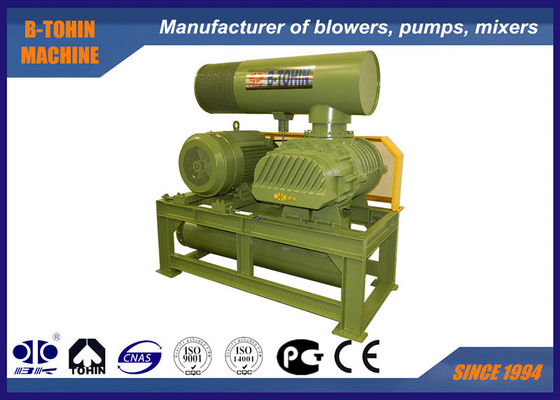 Air Cooling Three Lobe Cement High Pressure Roots Blower 22-160kw Higher Capacity