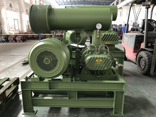 Air Roots Rotary Lobe Blower , 60-100KPA air pneumatic conveying blower