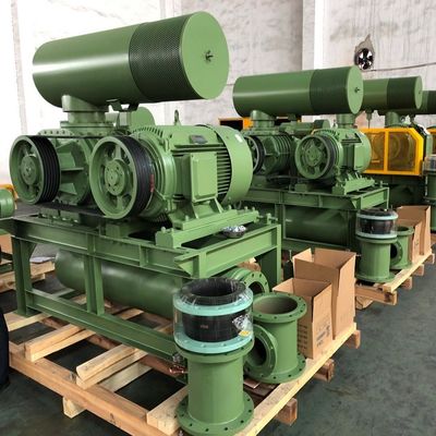 Discharge Pressure 80 Kpa Roots Air Blower Cast Iron 3 Lobe Rotary 40m3/Min